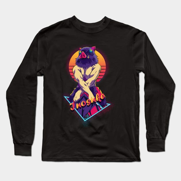 inosuke -Demon slayer Long Sleeve T-Shirt by Hala Art